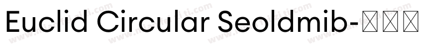 Euclid Circular Seoldmib字体转换